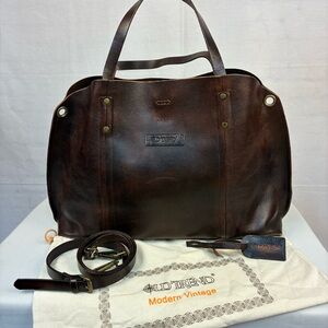 Retired Old Trend Forest Hill Leather Tote in Dark Brown